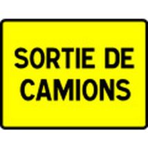 Panneau De Chantier Sortie Chantier-800x600mm-cl1