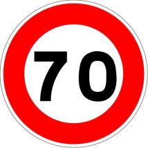 Panneau De Chantier Limitation Vitesse 70km/h-850mm-cl2