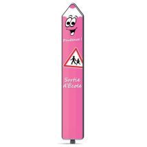 Kelias - Totem Crayon Dx3 CL2 - Rectangle Aluminium Rose 400x2500mm - Classe 2 - 2 ans Garantie