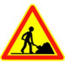 Panneau De Chantier Lumineux Travaux - 2 Piles