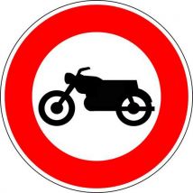 Panneau De Signalisation Accès Interdit Aux Motos-450mm-cl2