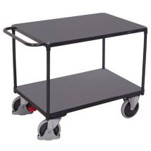 Chariot Charge Lourde - 2 Plateaux - Anthracite - Sw-500.504