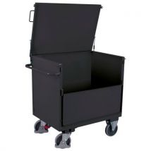Chariot Caisse En Tôle Toit Soudé - Anthracite - Sw-700.415