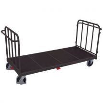 Chariot Avec 2 Dossier Tubulaires - Anthracite - Sw-1613