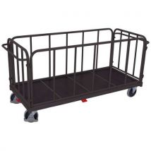 Chariot Avec 4 Parois Tubulaires - Anthracite - Sw-1614