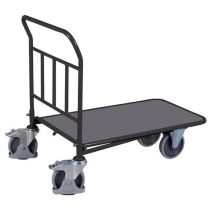 Variofit - Chariot C+C Anthracite - Charge 400kg - Plateau 880x500mm - Roulettes 160mm Pivotantes/Fixes