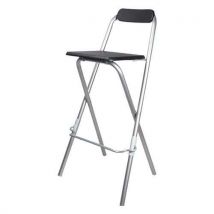 Tabouret Haut Pliant Noir Furnitrade