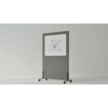 Tableau Blanc Acoustique Mobile Silva - Dark Grey