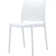 Chaise Empilableblanc - Maya