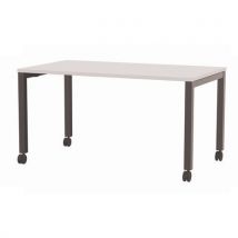 Bureau Mobile Arial - 140x80cm - H 735cm - Blanc - Noir