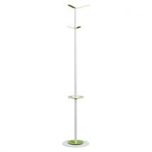 Portemanteau Range Color Fût Blanc 6 Patères Vert