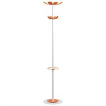 Portemanteau Range Color Fût Blanc 8 Patères Orange
