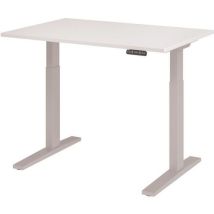 Bureau Électrique Série Xmka 120cm Blanc/alu
