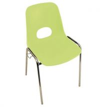 Chaises Floride Acc.m2 Pièt.chromé Coque Vert Anis