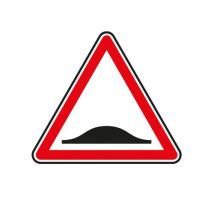 Aximum - Panneau Ralentisseur A2b Triangle 700 mm Classe 2 - Sécurité Routière