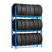 Paperflow - Rayonnage Porte-Pneus Suivant - 2400x1500x500mm - 4 Niveaux - Charge 120kg/Niveau