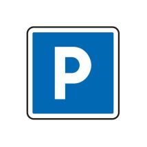 Aximum - Panneau C1a Parking Gratuit - Carré 500mm Classe 2 - Signalisation Durable