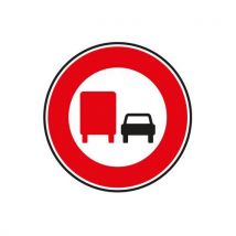 Panneau B3a Interdiction De Dépasser Pl - 450mm Classe 2