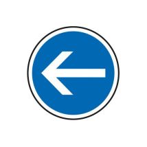 Panneau B21.2 Direction Obligatoire À Gauche-650mm Classe 2