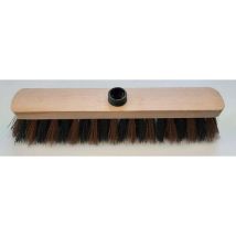 Maine Brosserie - Balai zébré synthétique PET 38 cm Noir - Efficace et Durable