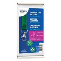 Lot de 10 - 10 Tours De Cou Recyclés Verts Avec Mousqueton