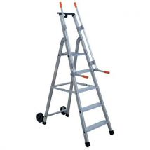 Escabeau Avec Rampe De Sécurité Et Roues - 5 Marches