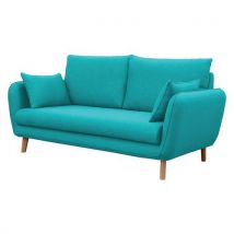 Canapé 3 Places Moni Tissu Polyester Ocean