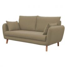 Canapé 3 Places Moni Tissu Polyester Ficelle