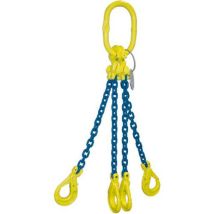 Parsons Chaine Europe - Élingue 4 brins MF Crochet BKG 13mm 14t - CMU 14000 kg - Acier CE ISO 3076 EN 818