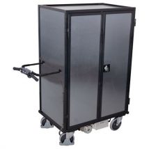 Chariot Élec B-well 5 Plateaux Bois Acier Galva 500kg L1045