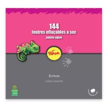 Pichon - Classpack 144 feutres effaçables pointe ogive moyenne - Assorti - 3 mm - Recyclable