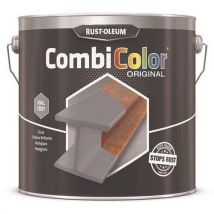 Rust-Oleum - Primaire Combicolor Original Brillant 2.5L Gris Argent RAL7001 - Anti-rouille et primaire pour intérieur/extérieur