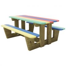 Table Tudy Enfant Pin Cliv Multicolor - Maternelle