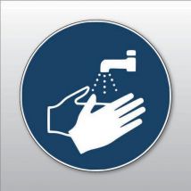 Lot de 2 - Panneau Epi Lavage Des Mains Obligatoire M011 200mm Pvc