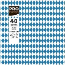 Lot de 480 - Serviette Micro-gaufrée Décorées 38x40 Cm - Bavière