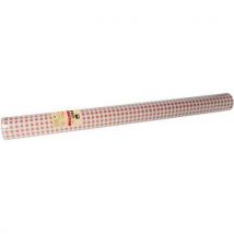 Lot de 4 - Nappe Jetable Papier Damassé - Rouleau 50 M Rouge