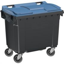 Container 660l Couvercle Bleu Prises Frontale /laterale