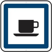 Kelias - Panneau Débit de Boissons Carré Aluminium 350mm Classe 2 CE - Signalisation Normée