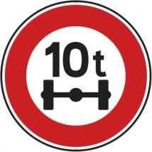 Panneau Limitation De Poids Par Essieu 10 T-650mm-cl2