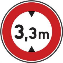 Panneau Limitation De Hauteur 33 M-650mm-cl2