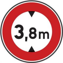 Panneau Limitation De Hauteur 38 M-850mm-cl2