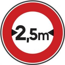 Panneau Limitation De Largeur 25 M-650mm-cl2