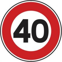 Panneau Limitation Vitesse 40 Km/h-650mm-cl2