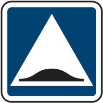 Kelias - Panneau Signalisation Surélévation Chaussée Carré Aluminium CL2 374mm CE