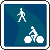 Panneau De Signalisation Voie Verte-500mm-cl2