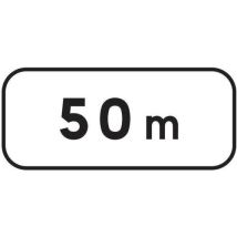 Kelias - Panonceau Distance 50m Rectangle Aluminium CL2 724x224mm CE