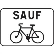 Panonceau Sauf Cycles-700x350mm-cl2