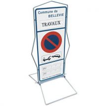 Panneau Texto Chantier Stationnement Entête Personnalisée