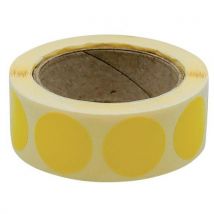 Pastille Adhésive Amovible En Rouleau Jaune - Manutan