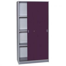 Armoire De Bureau Portes Couli Aluminium Hauteur 180 Cm 9536